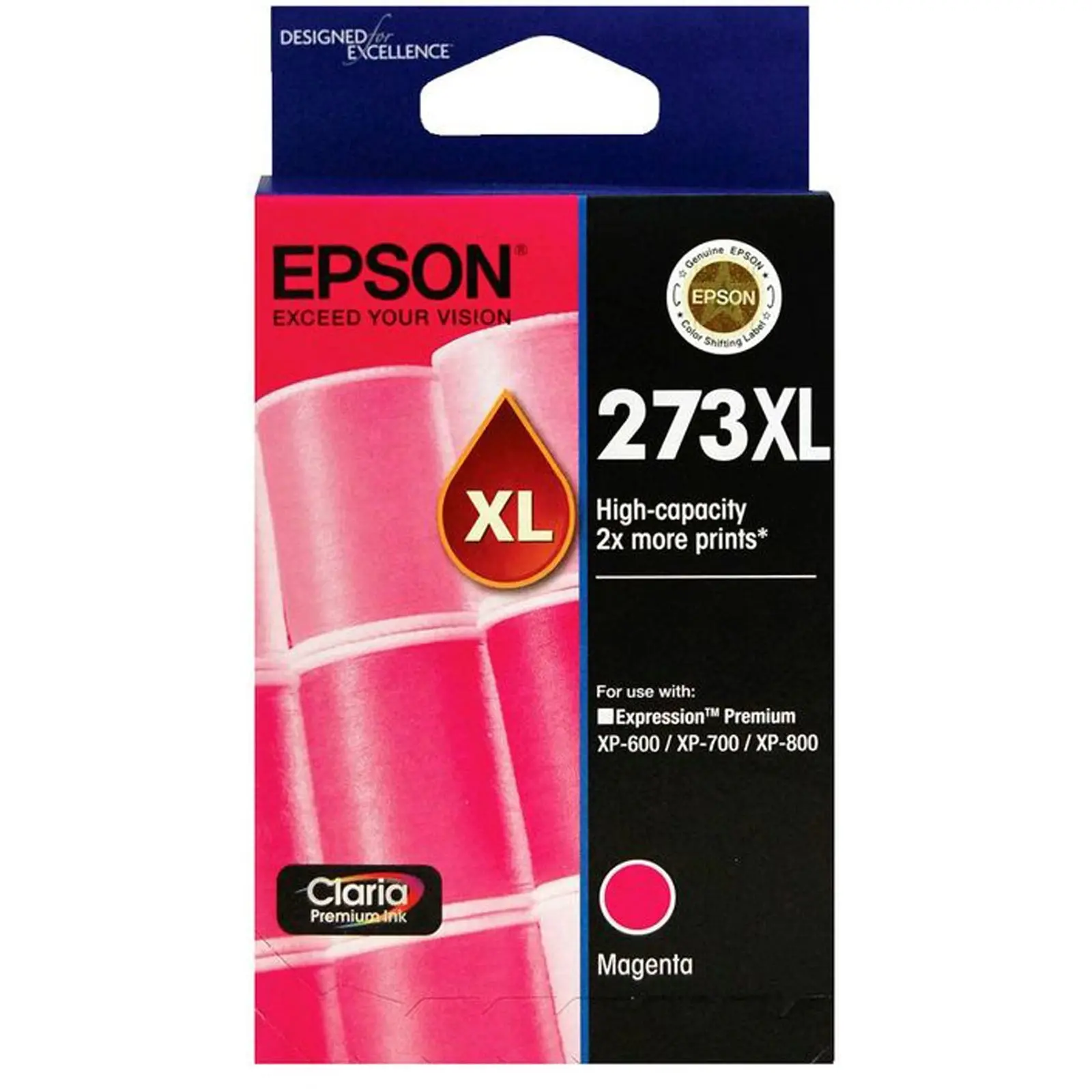Original Epson 273XL Magenta Ink Cartridge High Capacity Claria T275392 - Electronics