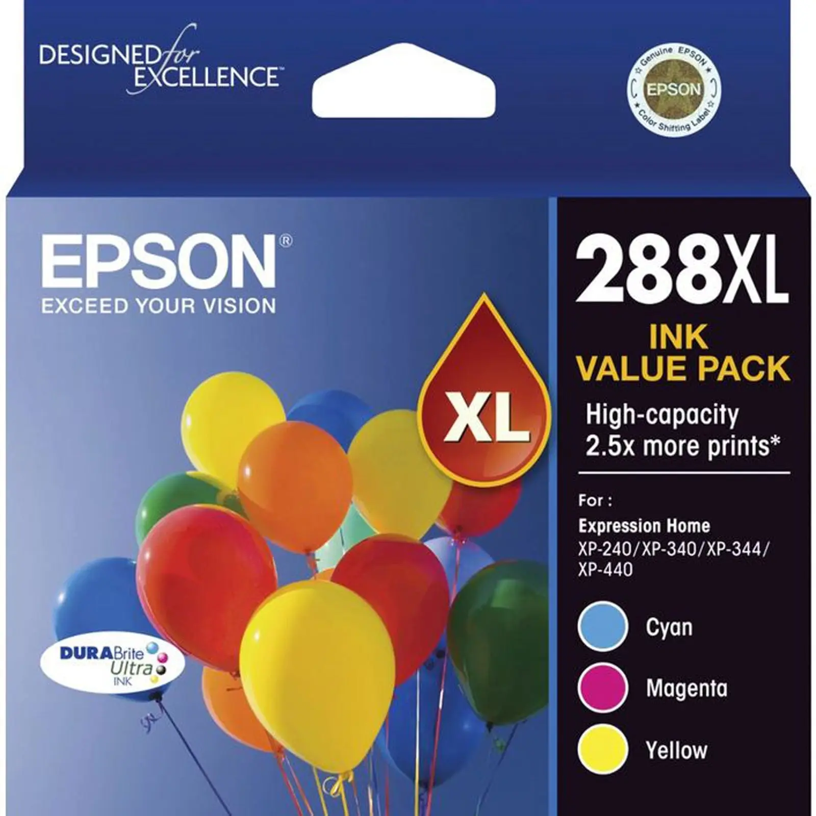 Epson 288XL 3 Colour Ink Cartridge XP-240 XP-340 XP-344 XP-440 T306592