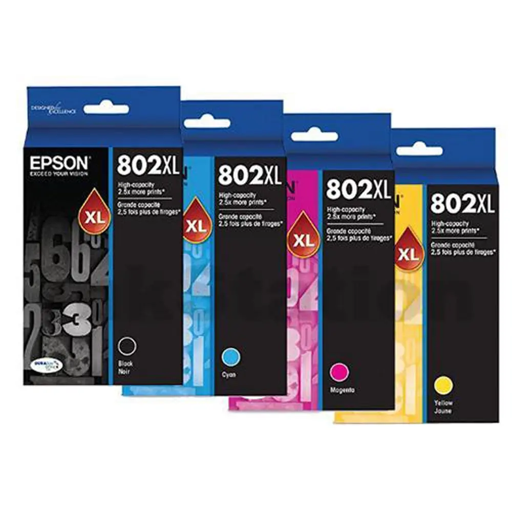 Epson 802XL 4 Colours Value Pack High Capacity Ink Cartridge - Electronics