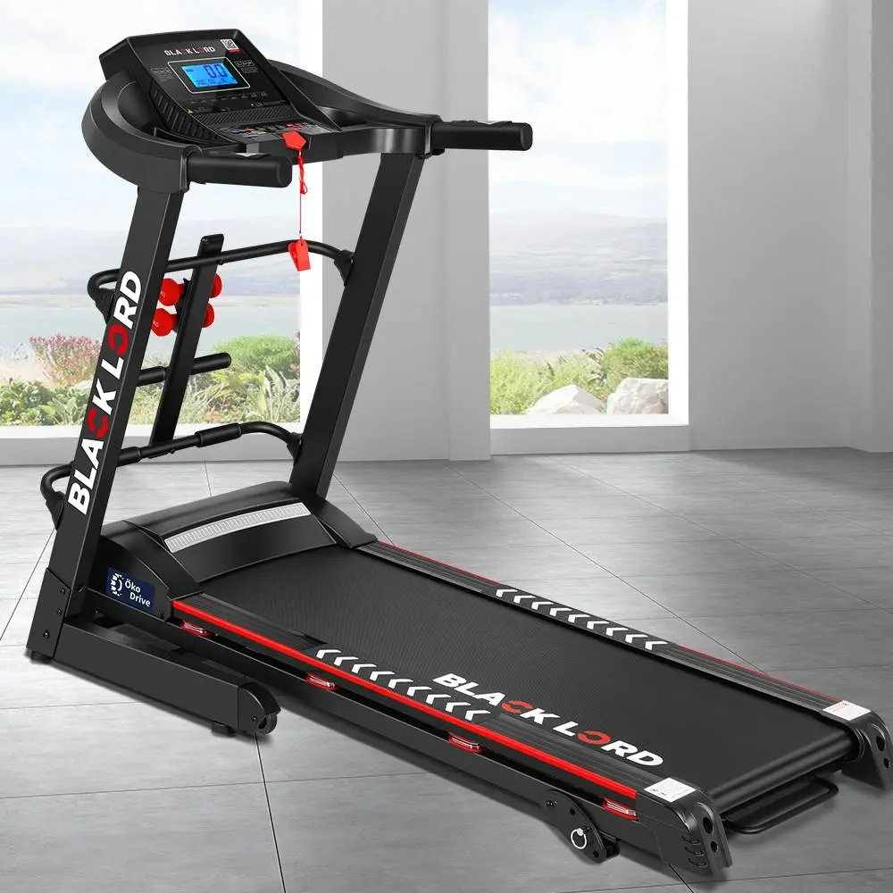 Black Lord Treadmill Electric Home Gym Exercise Run Machine Incline Fitness - Shred Sale - Up to $400 off