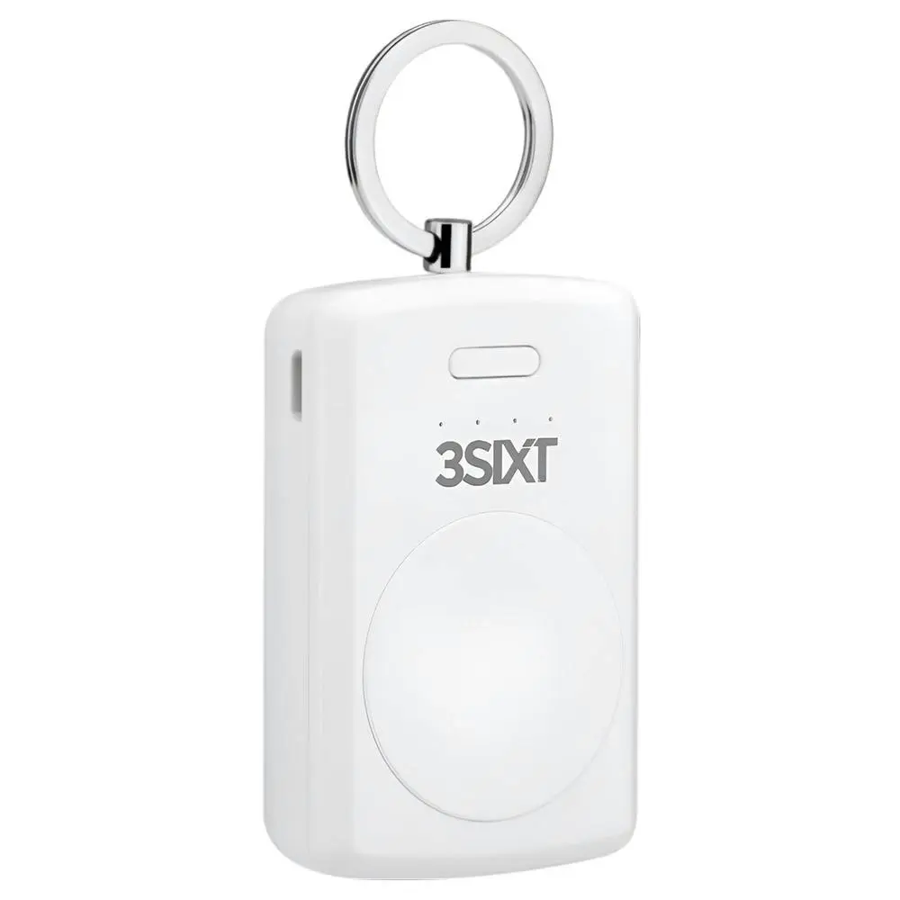 3sixT JetPak Apple Watch Power Bank Keyring 1000mAh - White