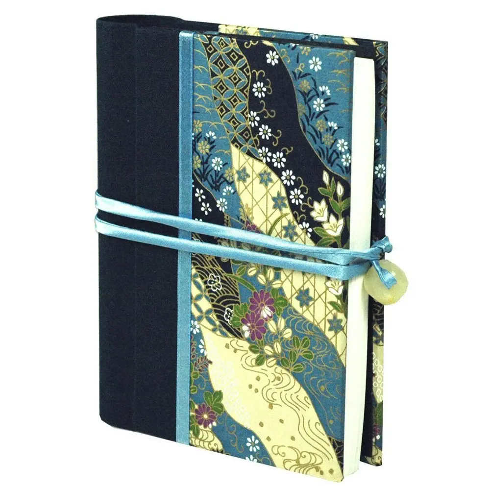 Lantern Studios Japanese A6 Journal/Notebook Hardcover Stationery Indigo Wave - Office