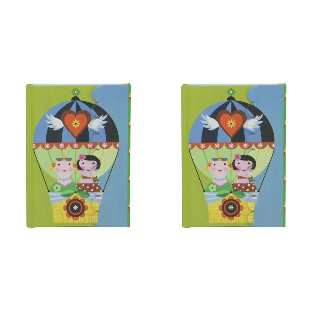 2x Lantern Studios Ellen G A6 Journal/Notebook Hardcover Home Stationery Balloon - Office
