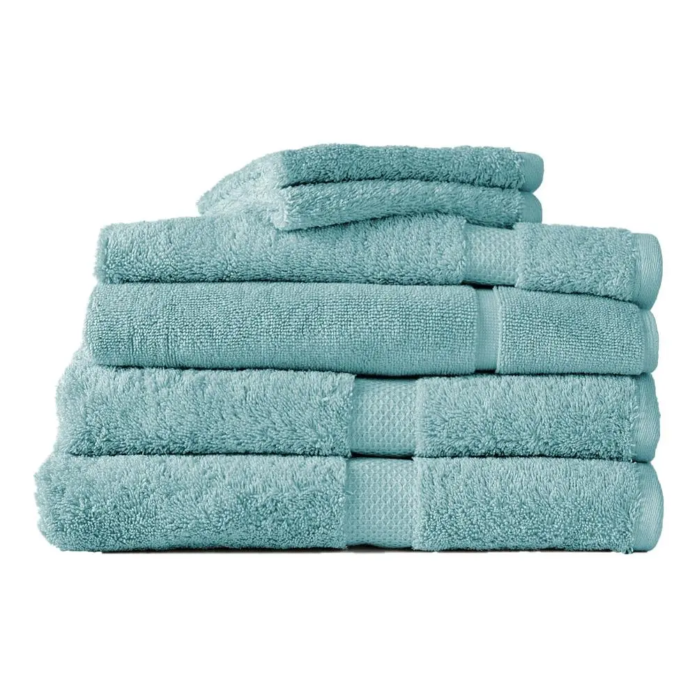 6pc Canningvale Royal Splendour Bathroom Towel Set Luxury Home Decor Aqua Foam - Home & Garden