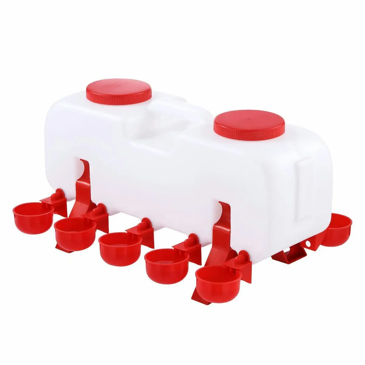 Pet Scene Chicken Bird Water Feeder Auto Chick Waterer Automatic Poultry Dispenser Drinker Hen Watering System Chook Gravity Fed 10L - Pets