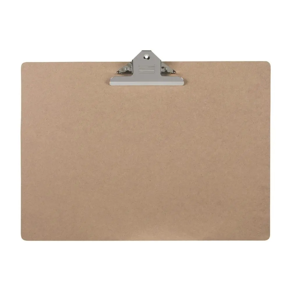 Marbig Masonite A3 Clipboard w/ Large Clip Landscape Writing File Hardboard - Office