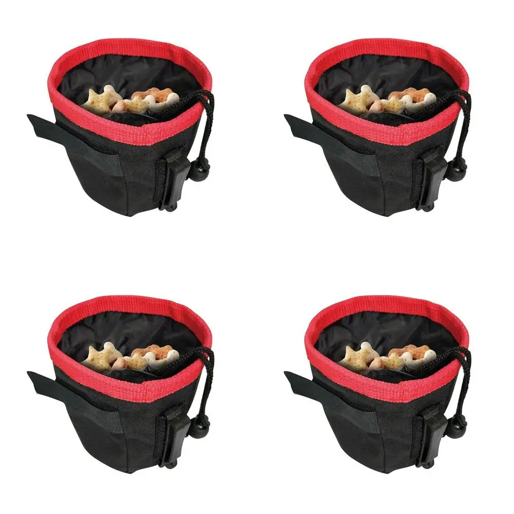 4x M-Pets 15cm Nazca Treat Bag Dog Pet Training Snack/Reward Pouch Holder Red