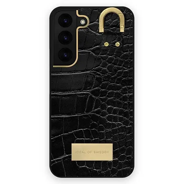 Ideal of Sweden Black Croco Case (Suits Samsung Galaxy S22 Plus) - Electronics