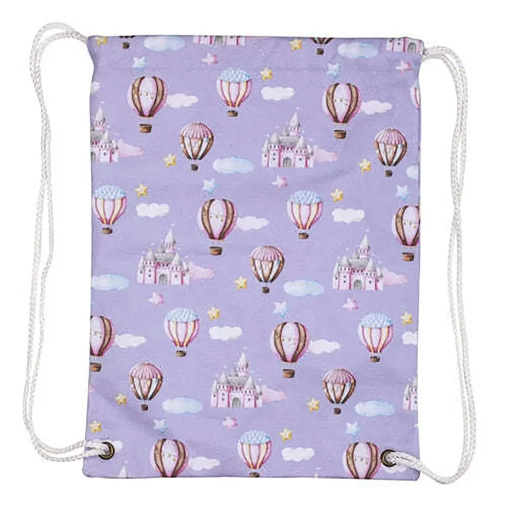 Ashdene Up In The Sky 28x37cm Swim Tote Bag Kids Drawstring Backpack Purple - Fashion