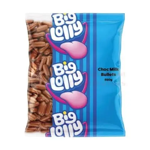 BIG LOLLY MILK BULLETS 850G - Groceries