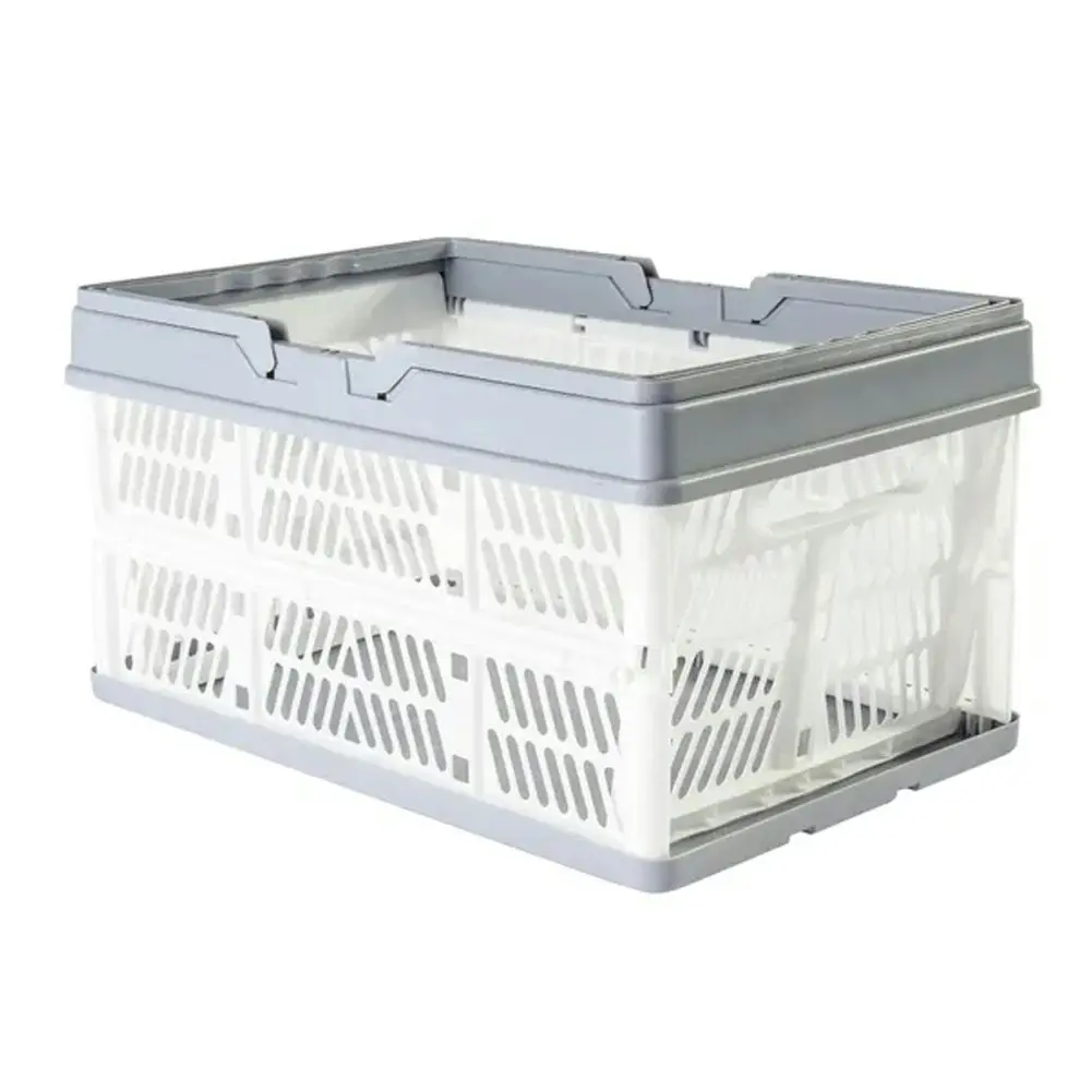 Living Today 19L Portable/Collapsible Shopping Storage Basket w/Handle 38cm Med - Home & Garden