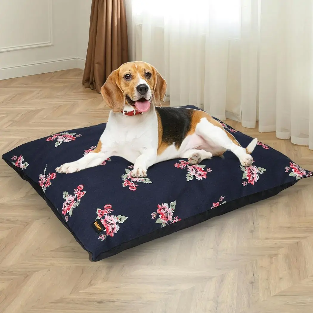 Pawz Dog Calming Bed Cat Pet Washable Removable Cover Cushion Mat Indoor L - Pets