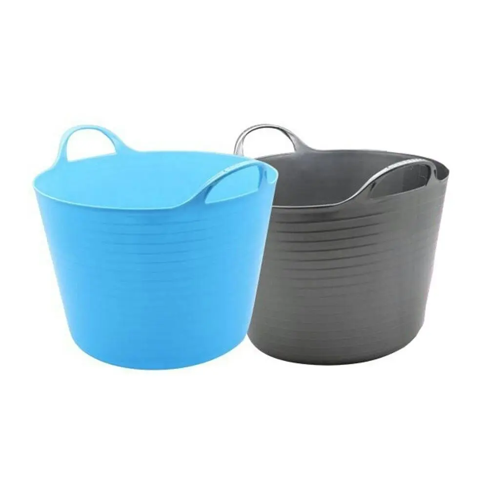 2x Boxsweden 60L Flexible Tub w/Handle Home Garden Water Storage Bucket Assort - Home & Garden