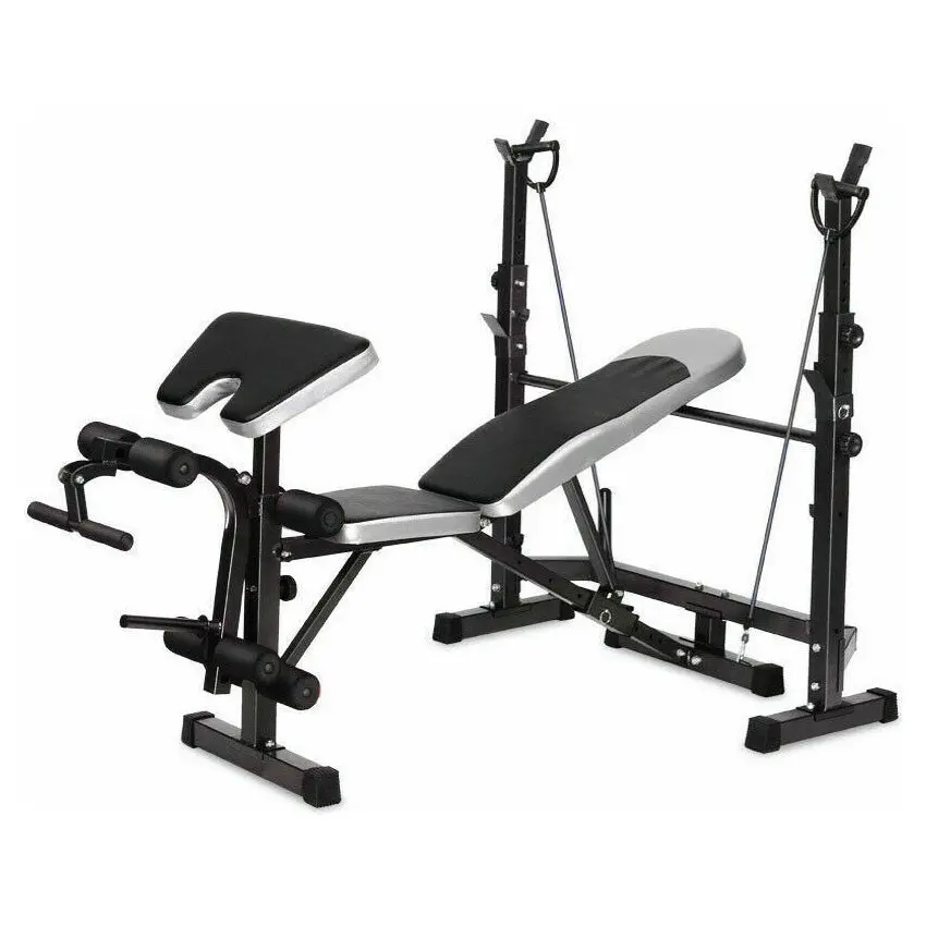 Fitness Master Fitness Multi Weight Bench Station Press Weights Equipment Curl Incline Home Gym - Sports & Outdoor