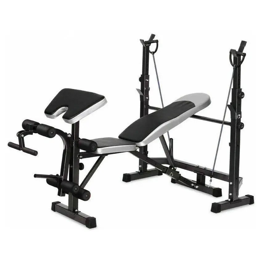 Fitness Master Multi Weight Bench Station Press Weights Equipment Curl Incline - Sports & Outdoor