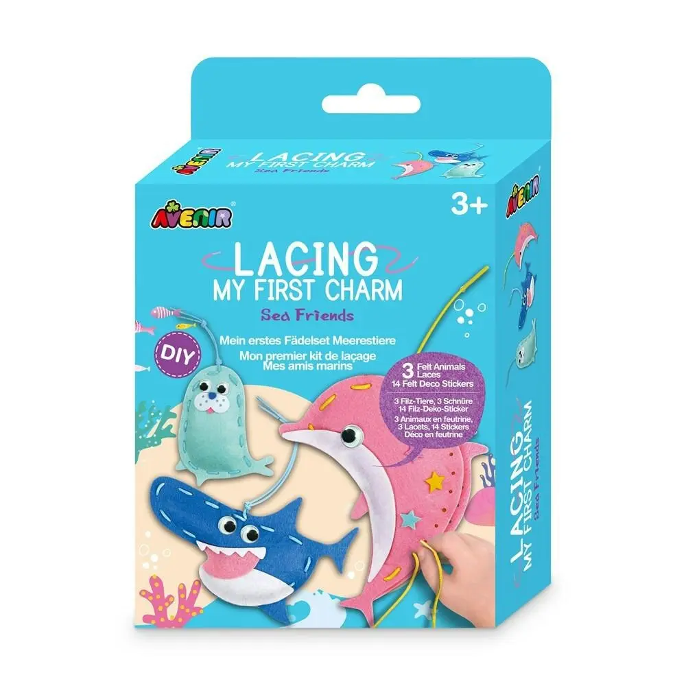Avenir Lacing My First Charm Sea Friends Kids/Toddler Art/Craft Activity 3y+ - Hobbies