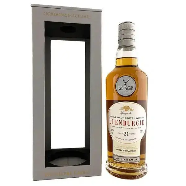 Gordon & Macphail Distillery Labels Glenburgie 21 Year Old Single Malt Scotch Whisky 700ml - Alcohol