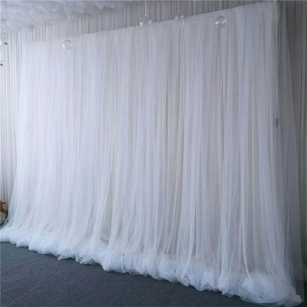 3-Layer Silk Wedding/Prom Backdrop Curtain (AU)