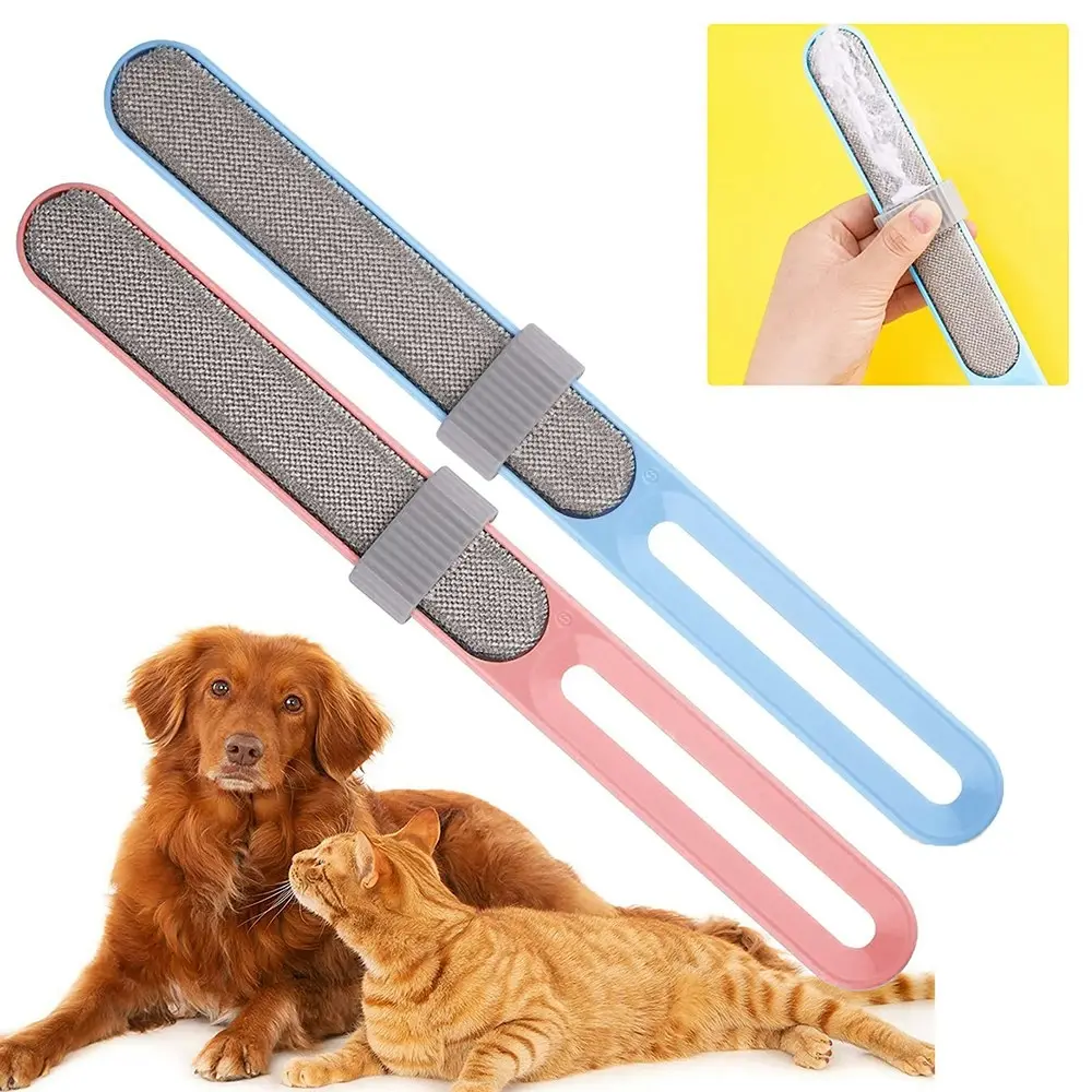 2 Pcs Pet Hair Remover Double-Sided Hair Removal Brush Clothes Hair Removal