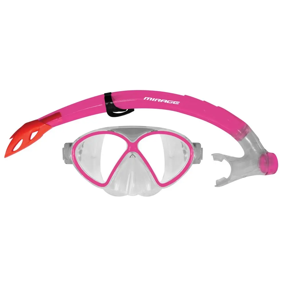 Mirage Silitex Junior/Kids Beach Water Swimming Sports Goggle Mask/Snorkel Pink - Sports & Outdoor