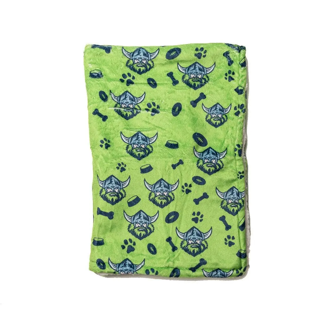 The Stubby Club Canberra Raiders NRL Themed Durable Dog/Cat Pet Bed Blanket - Pets