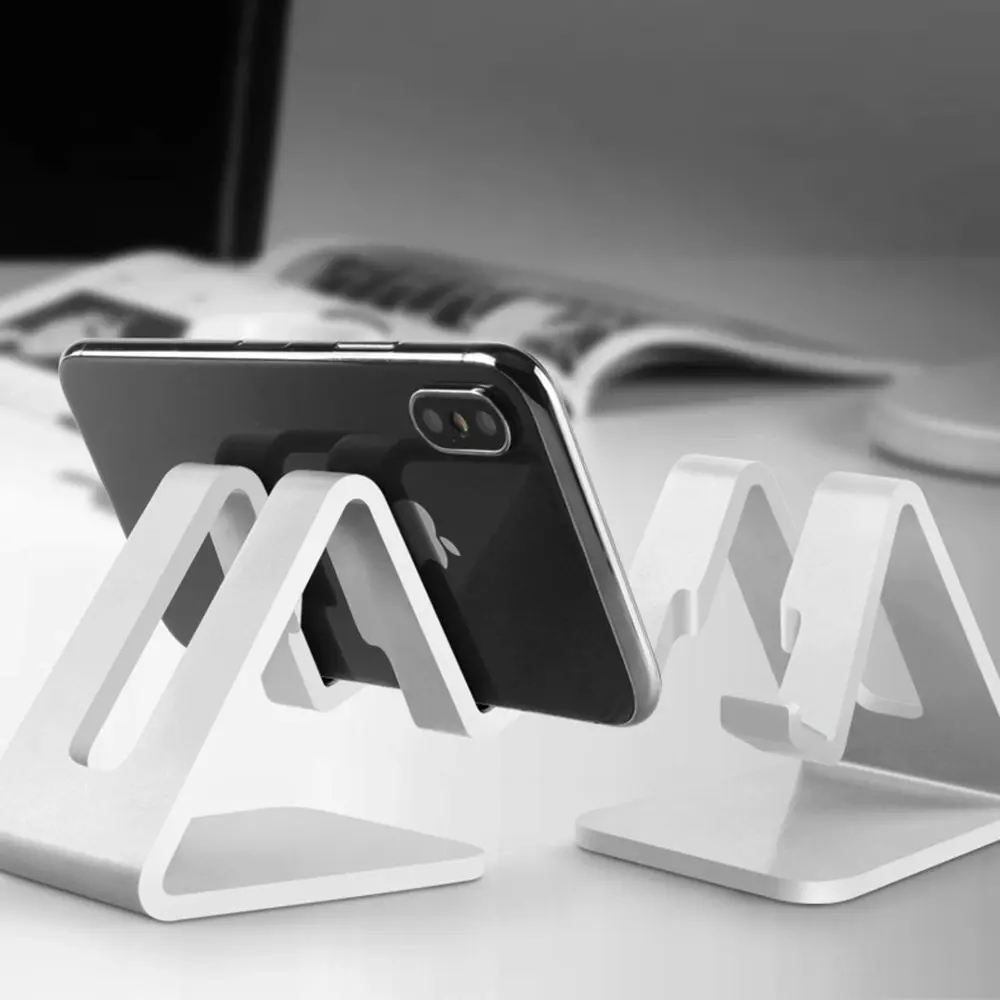 2 Pack Phone Desktop Stand Mobile Phone Holder Plastic Mount for Phone or Pad - Electronics
