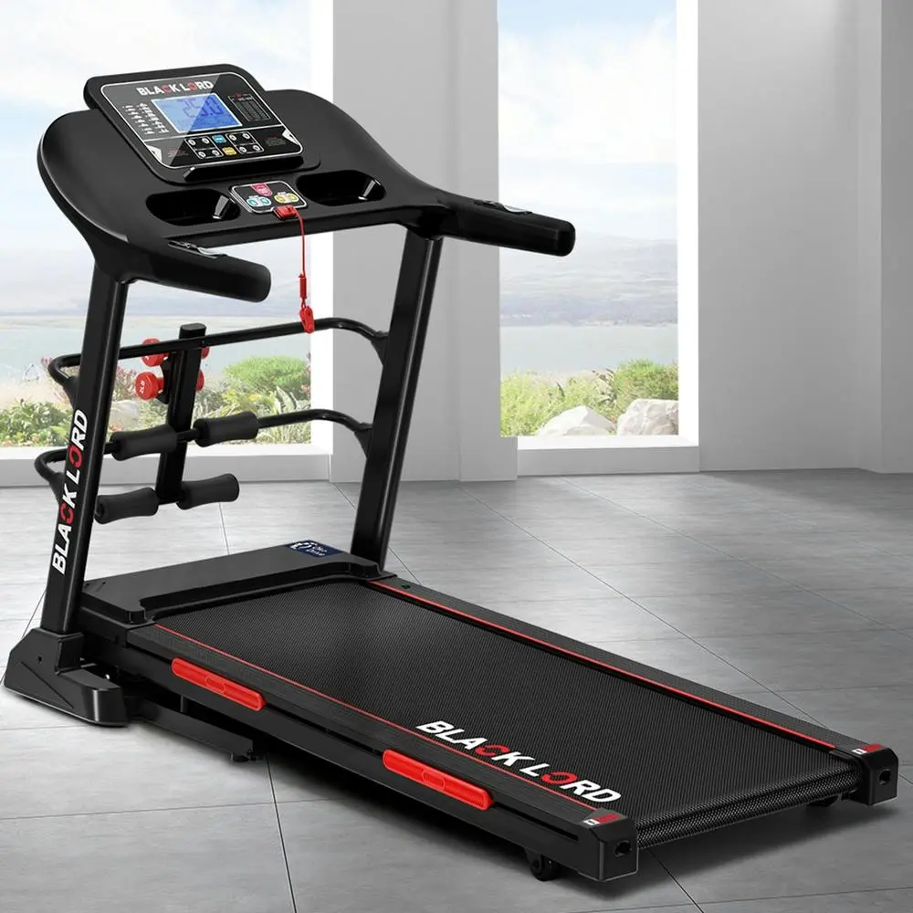 Black Lord Treadmill Electric Home Gym Exercise Running Machine Auto Incline - Shred Sale - Up to $400 off