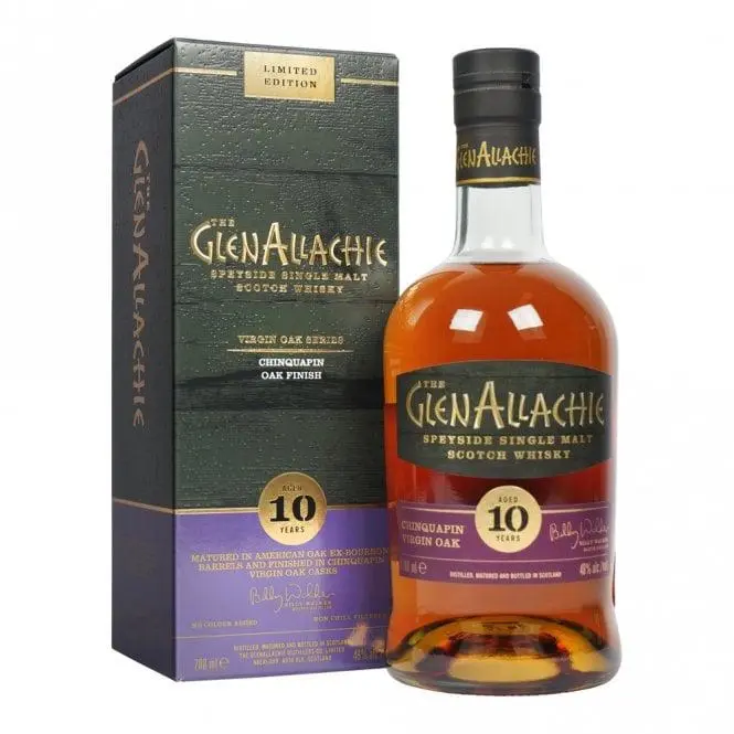 Glenallachie 10 Year Old Chinquapin Virgin Oak Finish Single Malt Scotch Whisky 700ml - Alcohol