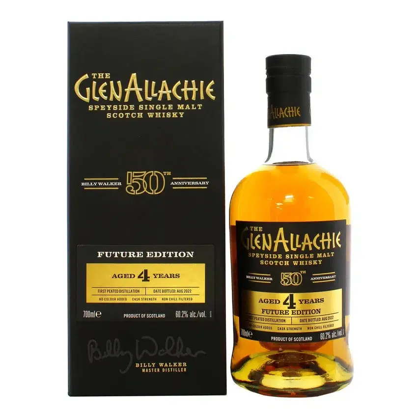 GlenAllachie Future Edition 4 Year Old Single Malt Scotch Whisky 700ml - Alcohol