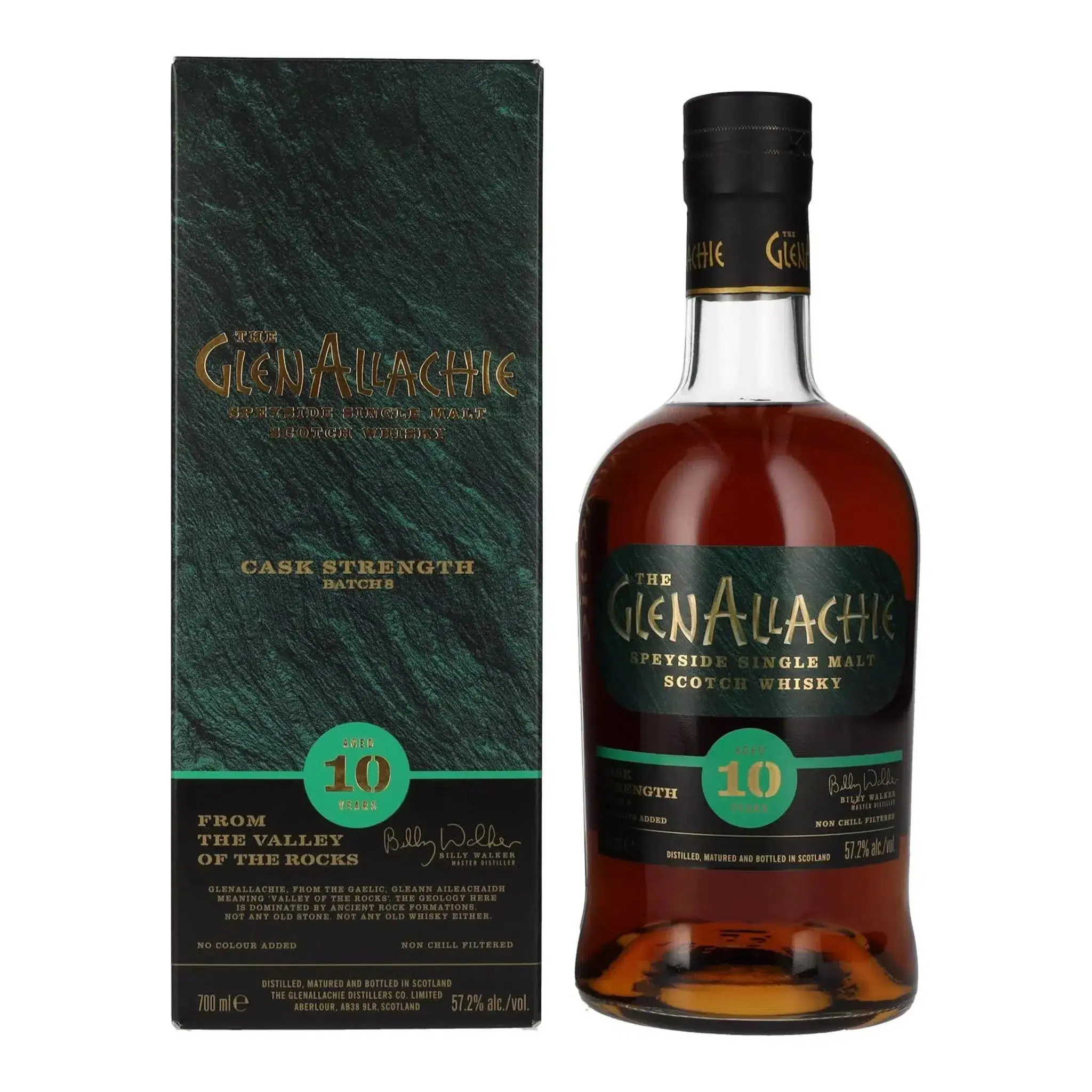 GlenAllachie 10 Year Old (Batch 8) Cask Strength Single Malt Scotch Whisky 700ml - Alcohol