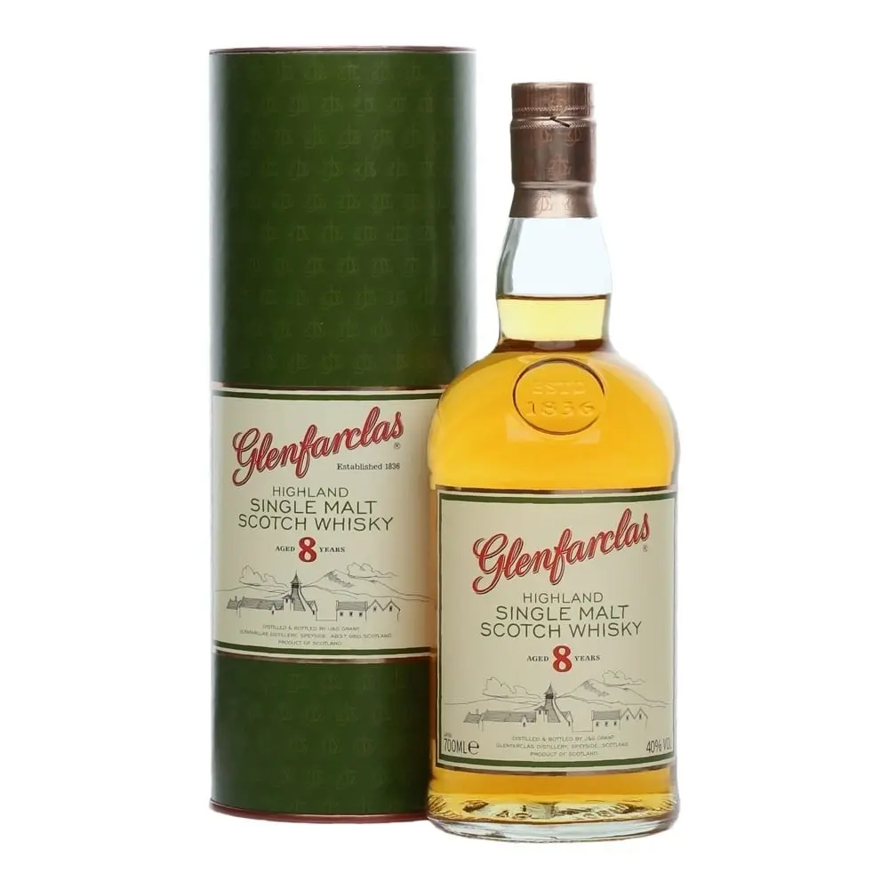 Glenfarclas 8 Year Old Single Malt Scotch Whisky 700ml - Alcohol