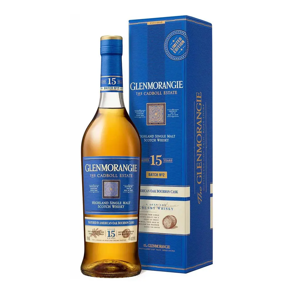 Glenmorangie The Cadboll 15 Year Old Single Malt Scotch Whisky Batch 2 700ml - Alcohol