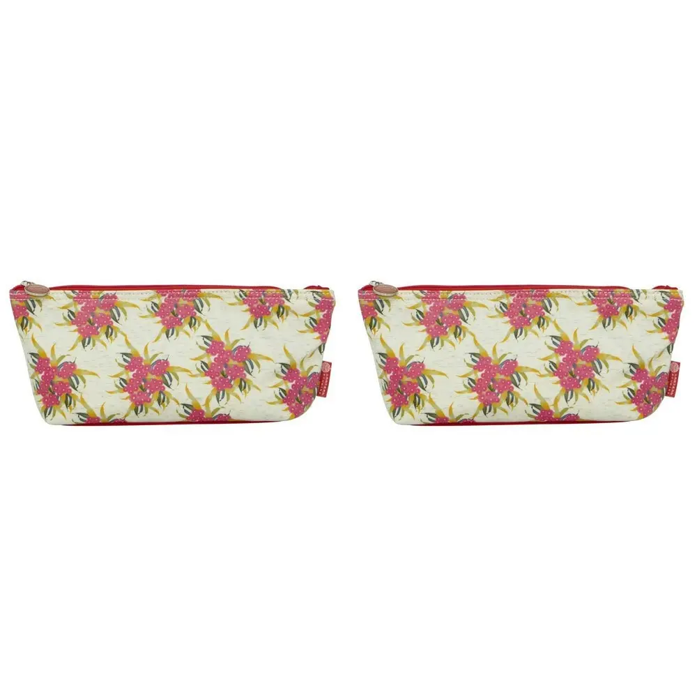 2x Lantern Studios Botanica Accessory Bag Pencil Case Stationery Flowering Gums - Fashion