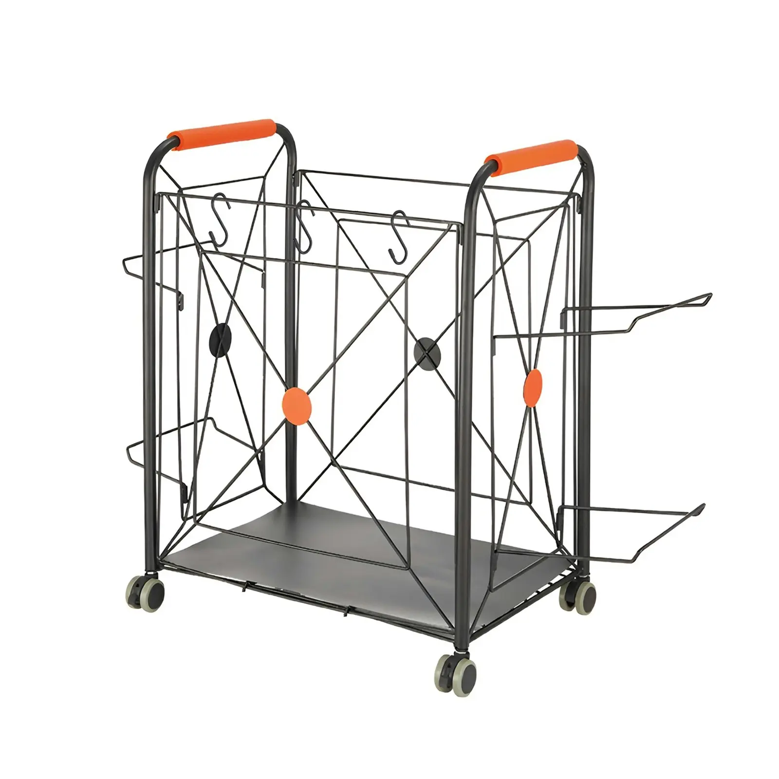Sports Equipment Holder Sport Balls Yoga Mat Storage Rack Organizer Basket Cart - Home & Garden