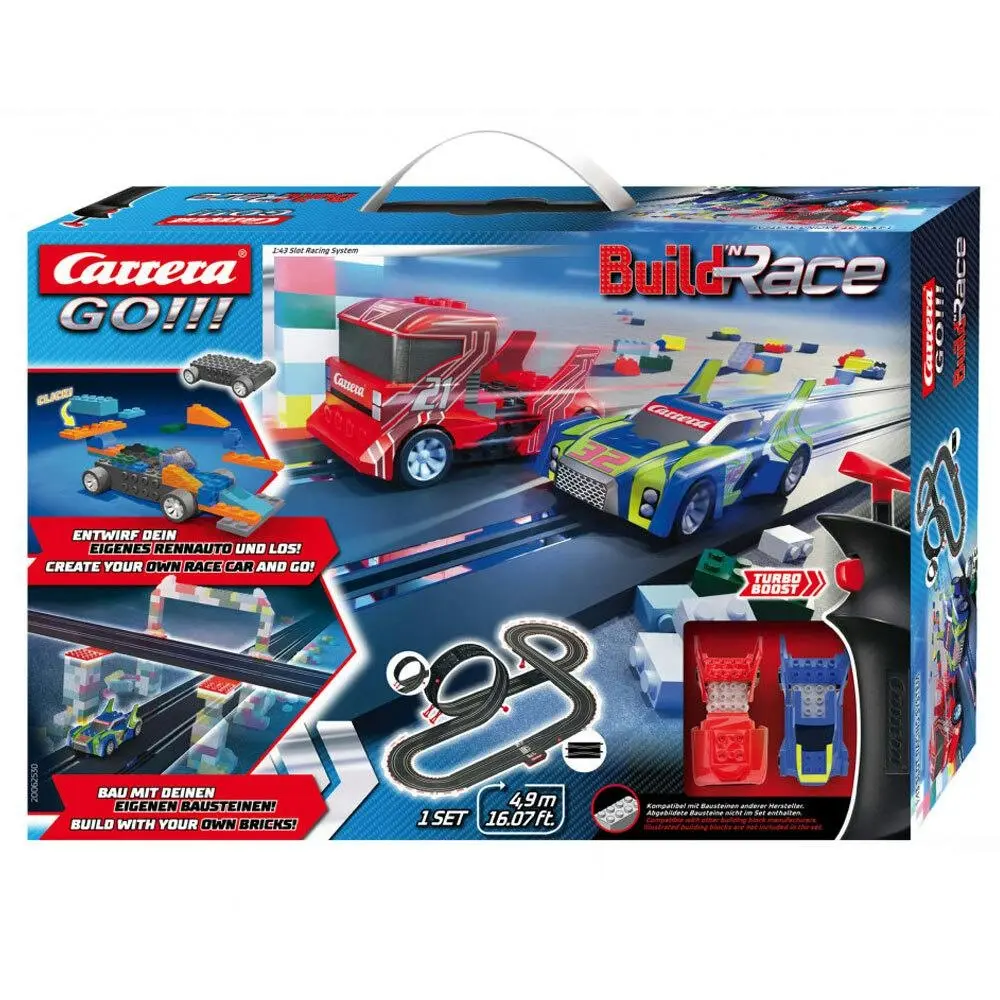 Carrera Go 4.9m Build n Race Construction Car/Race Track Set 6y+ Kids/Child Toy - Toys & Games