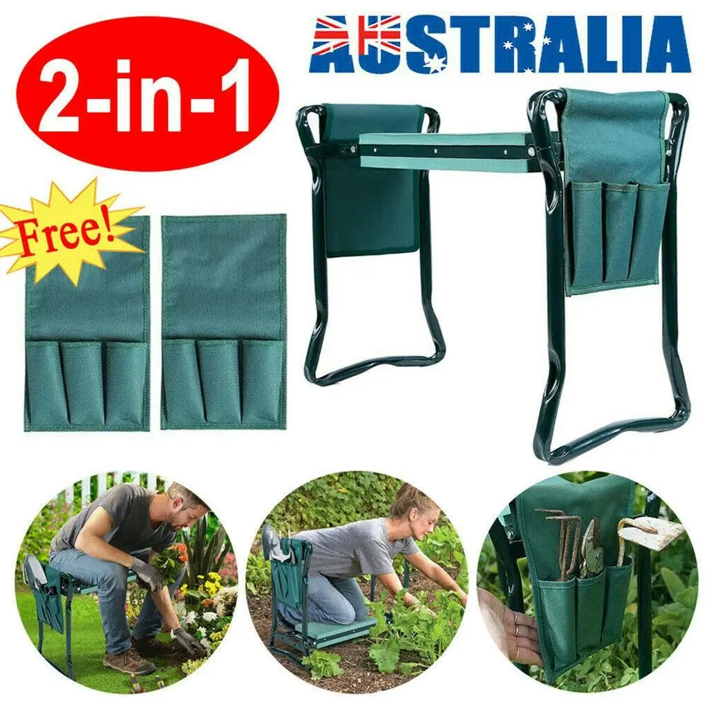 Folding Garden Kneeler with Thick EVA Pad - Home & Garden