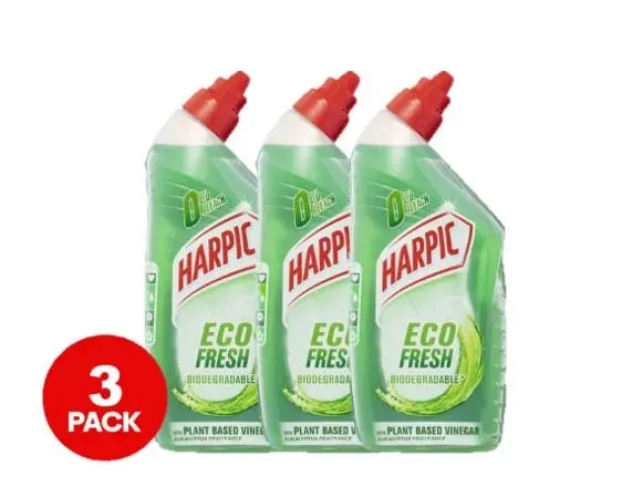 3 Pack Harpic Eco Fresh Toilet Gel Eucalyptus 500ml - Supermarket Specials