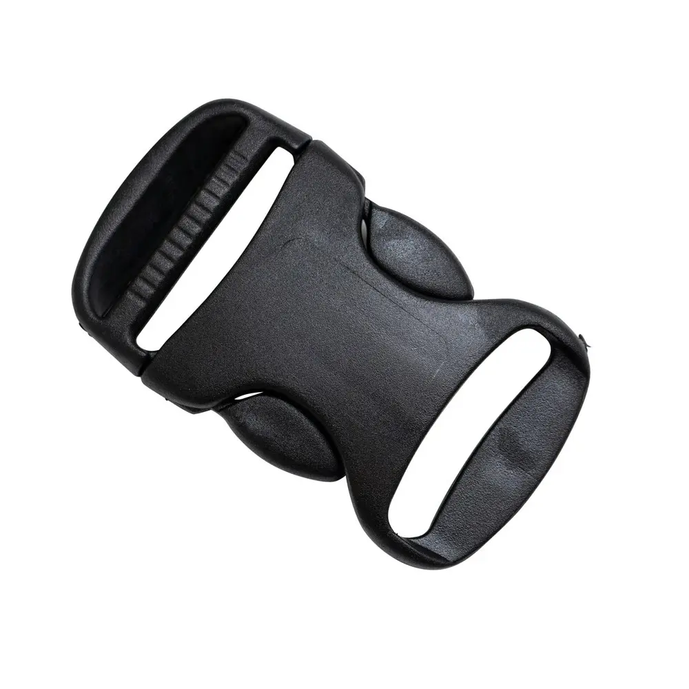 GMP Trovato Premium Plastic Side Release Buckle Clip 40 mm Bag 6 Black - Hobbies