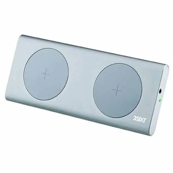 3sixT Qi Wireless Aluminium 2 x 15W Charge Pad - Electronics