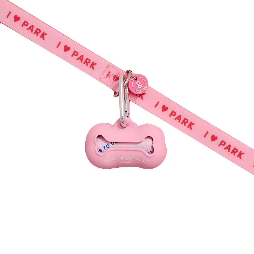 Gummi Silicone The Commons Dog/Puppy Poo Bag Waste Holder/Dispenser Clip Pink - Pets