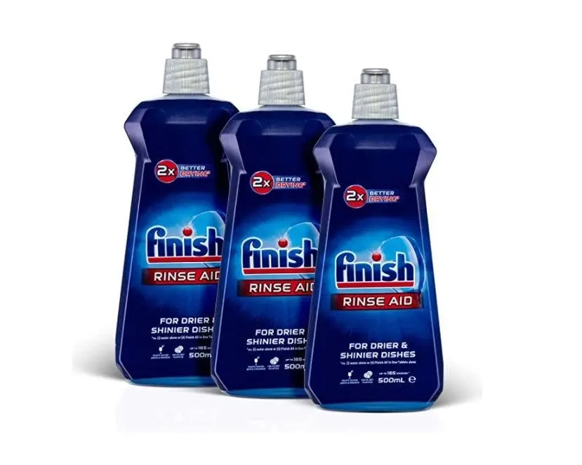 3 Pack Finish Regular Rinse Aid for Dishwashers 500ml - Home & Garden