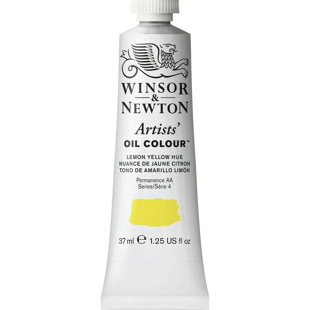 Winsor & Newton Artists Oil Colour 37ml Art Paint Tube Lemon Yellow Hue Series 4 - Hobbies