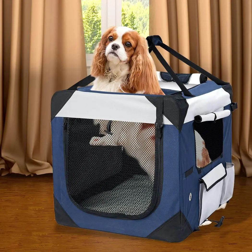 Pet Carrier Bag Dog Puppy Spacious Outdoor Travel Hand Portable Crate XL - Pets