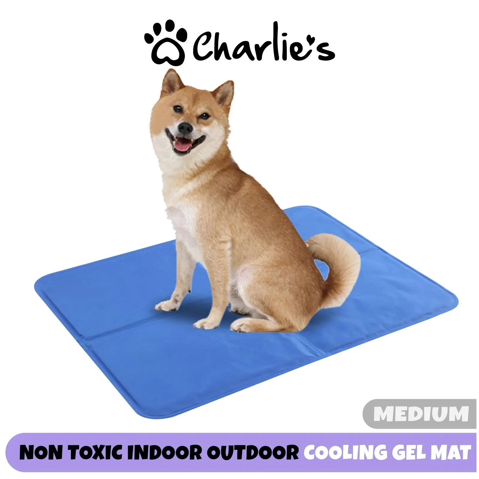 Paw Paws Pet Cooling Mat Blue Medium - Pets