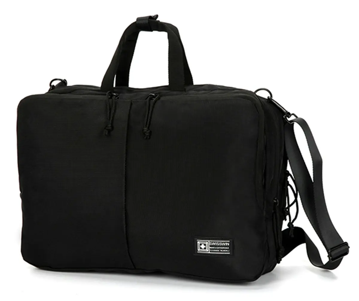Swisswin Swiss waterproof 15.6" laptop Bag School bag Travel Briefcasee with backpack SW1881 - Back to School Specials