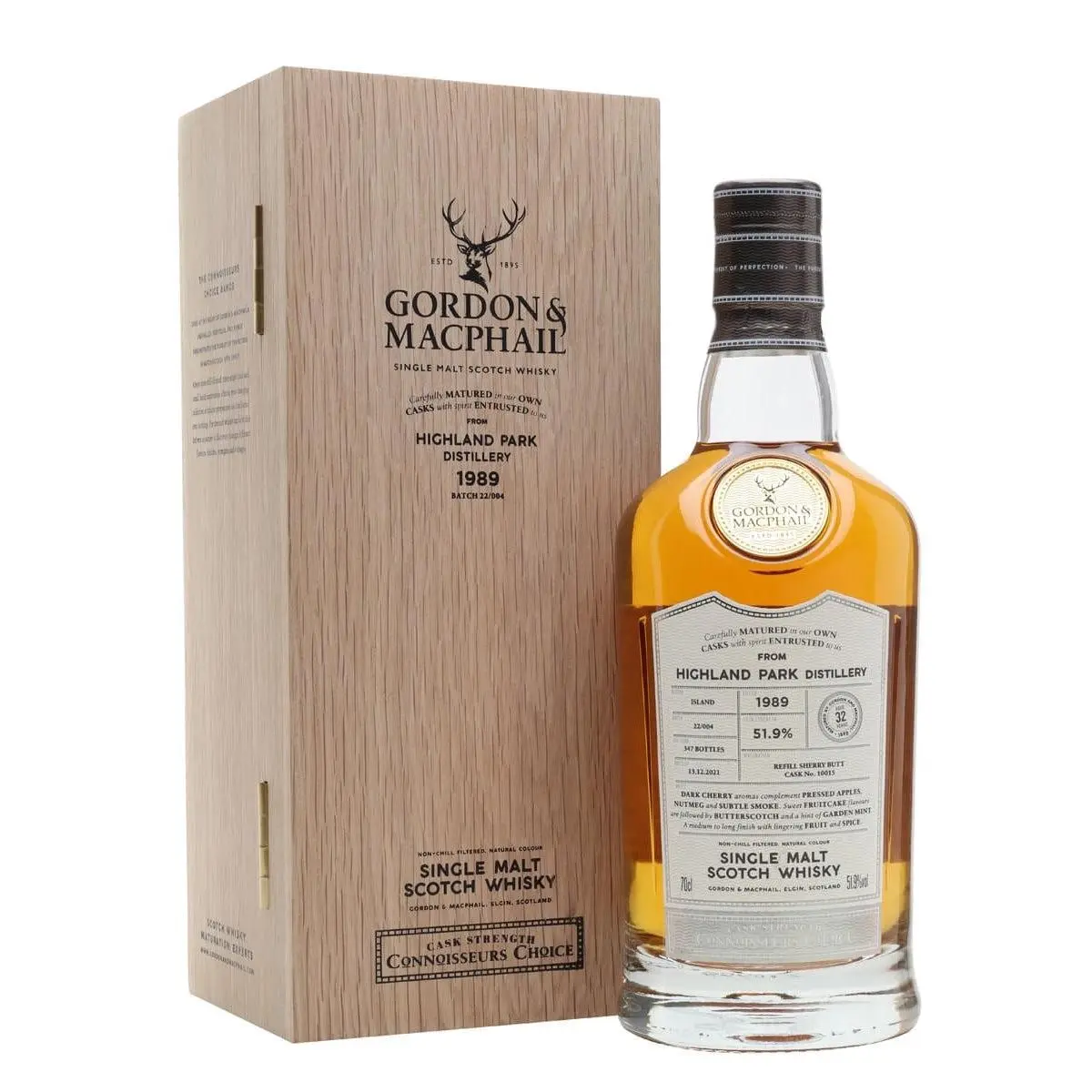 Gordon & MacPhail Highland Park 1989 32YO Connoisseurs Choice 700ml - Alcohol