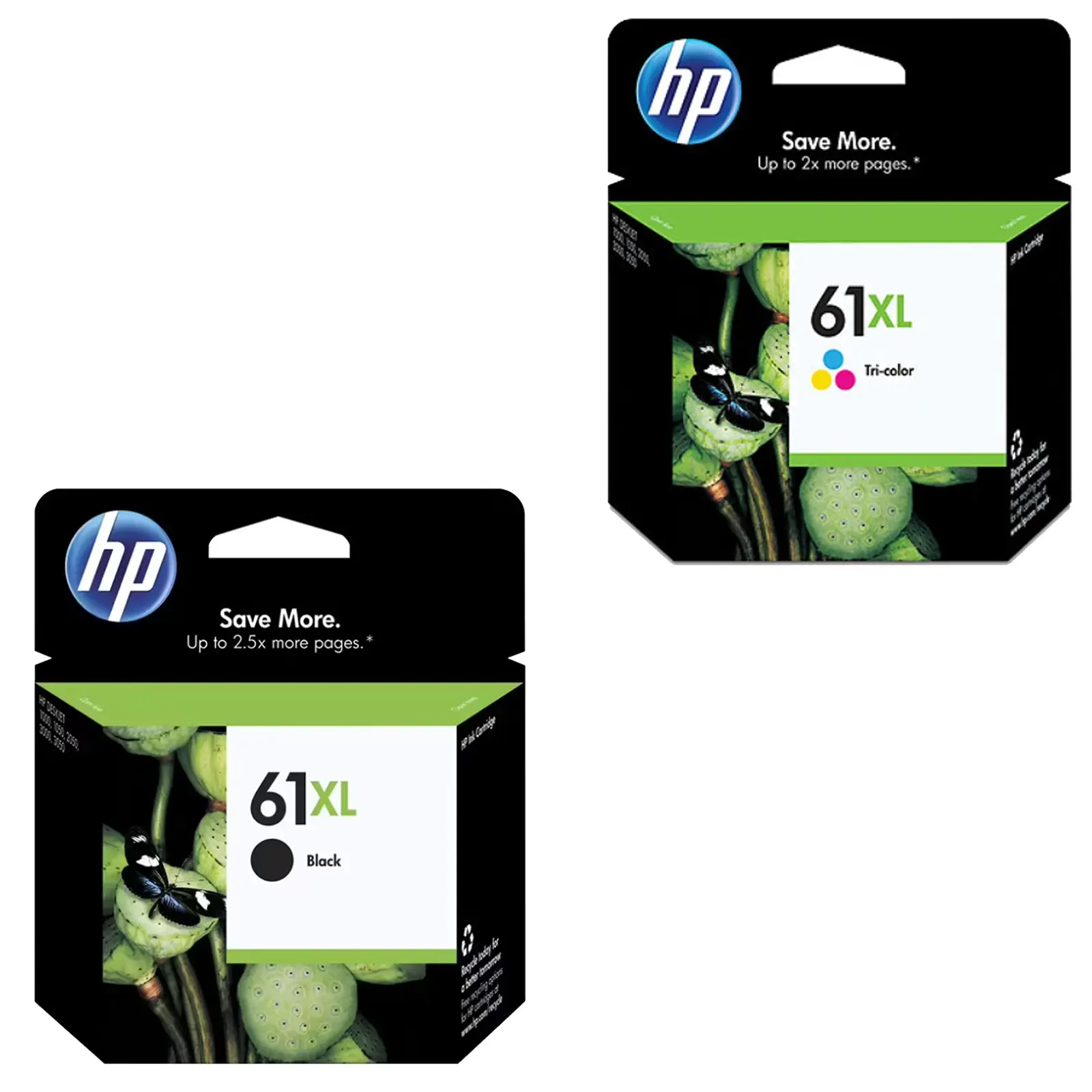 HP 61XL High Yield Ink Cartridge Black Cyan Magenta Yellow 4 inks Value Pack - Electronics