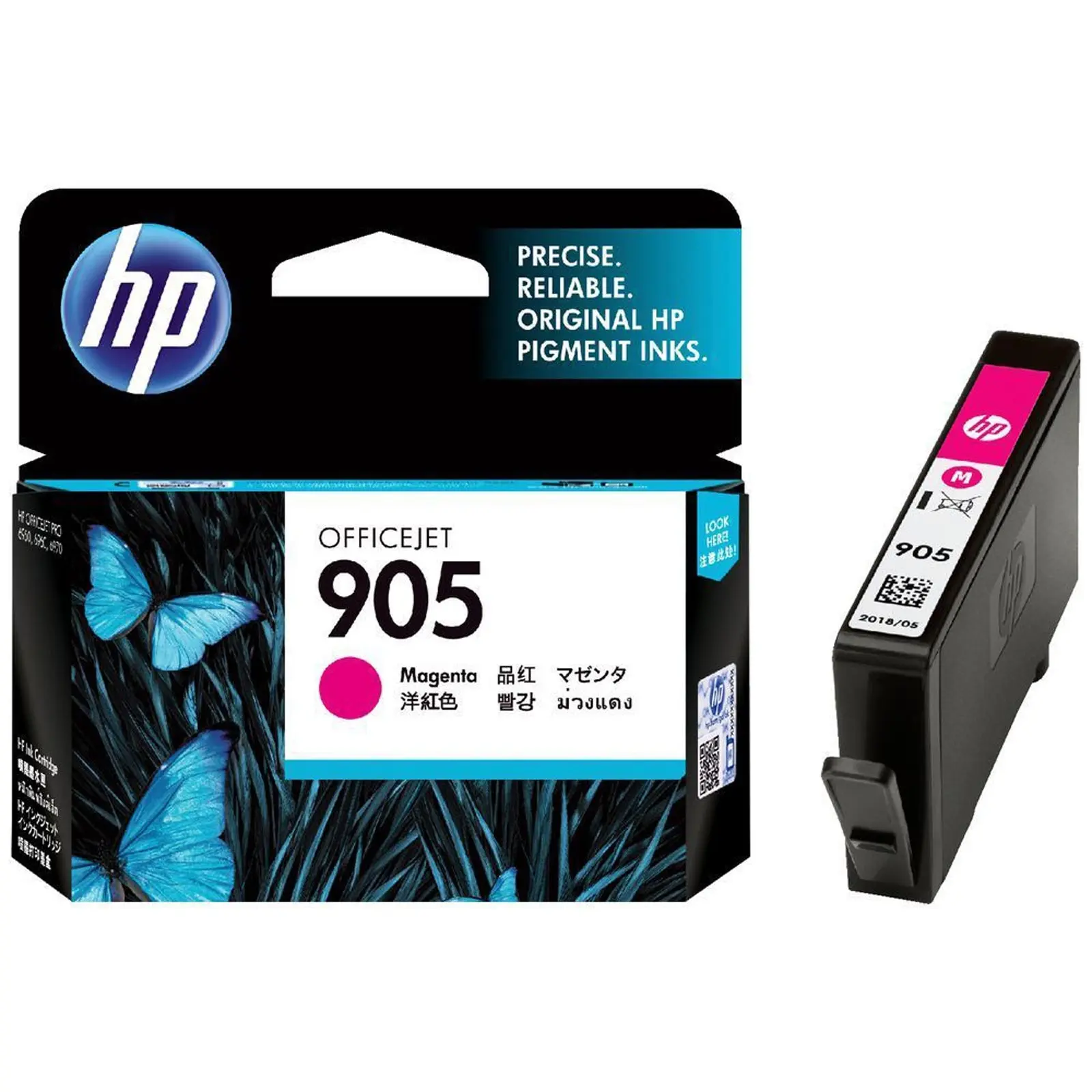 HP 905 Magenta Ink Cartridge J7K33A J7K34A 6950 6960 6970 T6L93AA - Electronics
