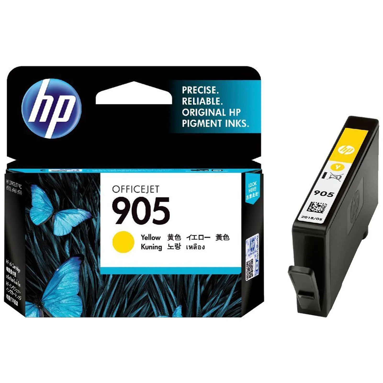 HP 905 Yellow Ink Cartridge Toner J7K33A J7K34A 6950 6960 6970 T6L97AA - Electronics