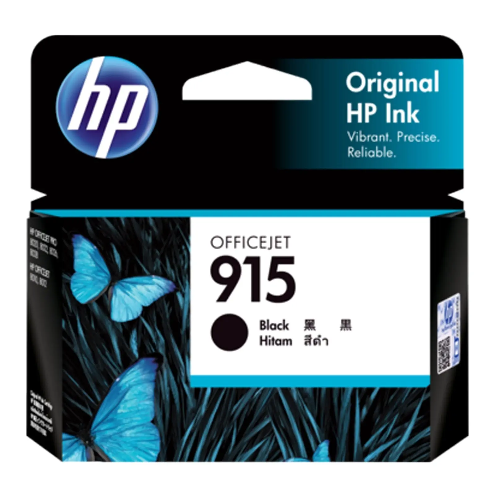 Original HP 915 Black Ink Cartridge Toner Officejet 3YM18AA - Electronics